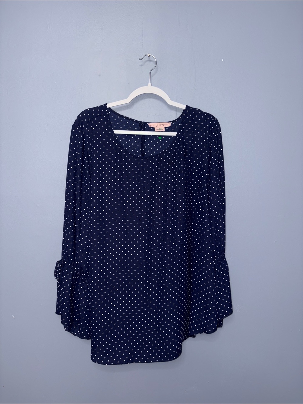 In Every Story • Navy Polkadot Blouse